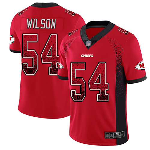 Men Kansas City Chiefs #54 Wilson Damien Limited Red Rush Drift Fashion Nike NFL Jersey->nfl t-shirts->Sports Accessory